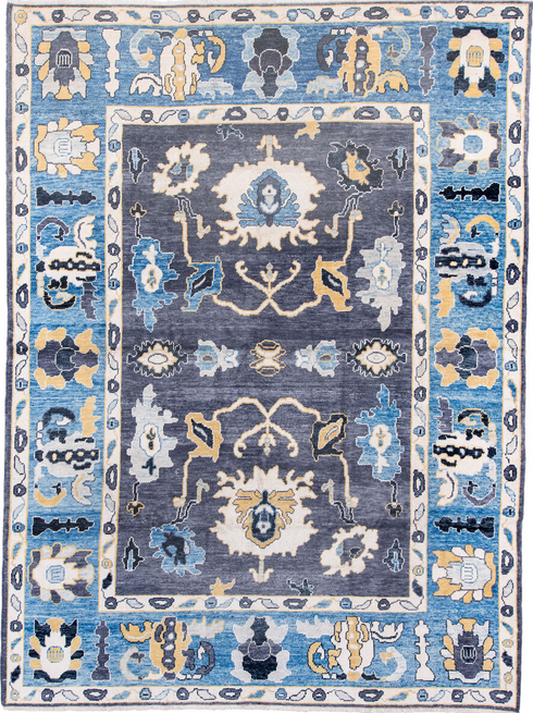 Vintage Oushak Area Rug (9' x 12')